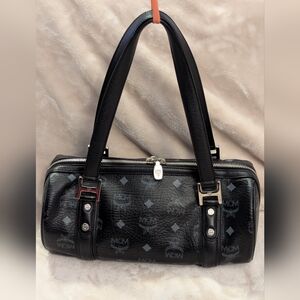 LUX410: MCM Visetos Essential Barrel Bag (Preloved)